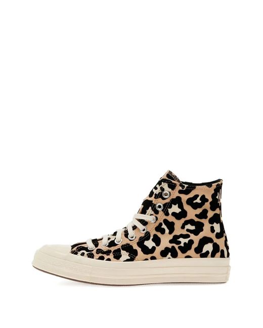Converse Brown Chuck 70 Leopard-Print Sneakers