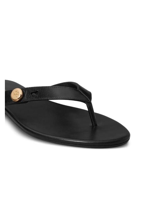 Tory Burch White Romy Flat Sandals