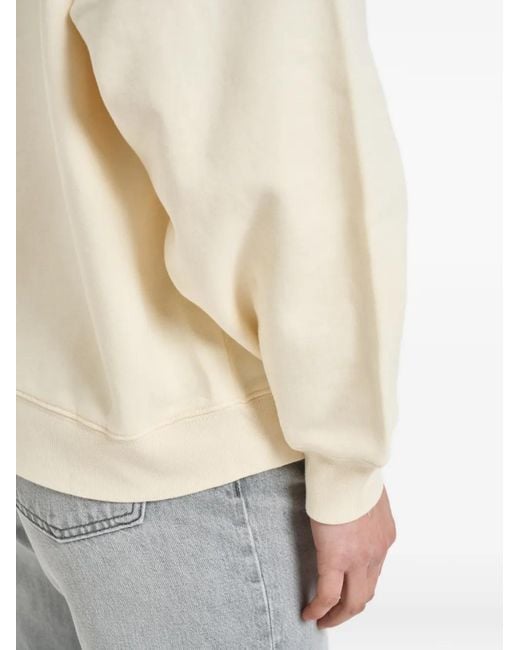Anine Bing Natural Sweat À Motif Et Logo Brodé