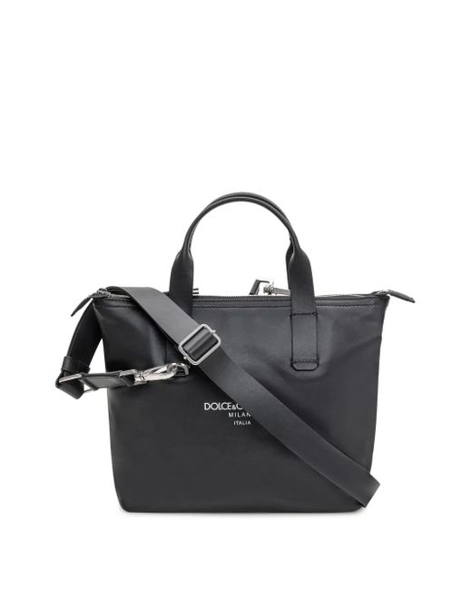 メンズ Dolce & Gabbana ロゴ トートバッグ Black