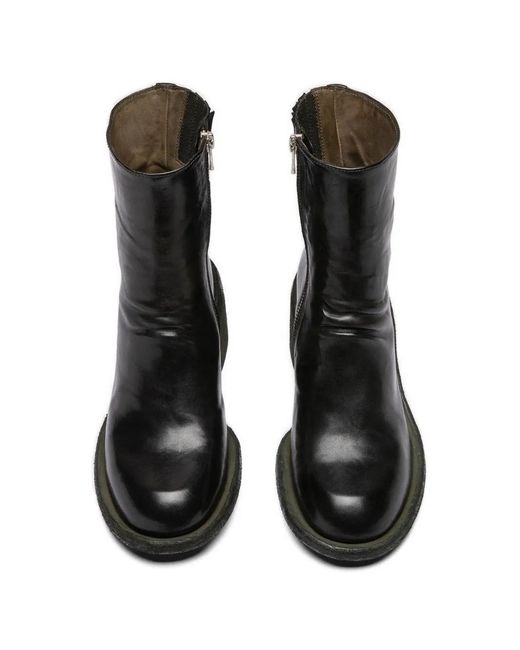 Officine Creative Black Wilds 004 Ankle Boots