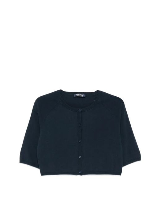 Max Mara Blue Buttoned Cardigan