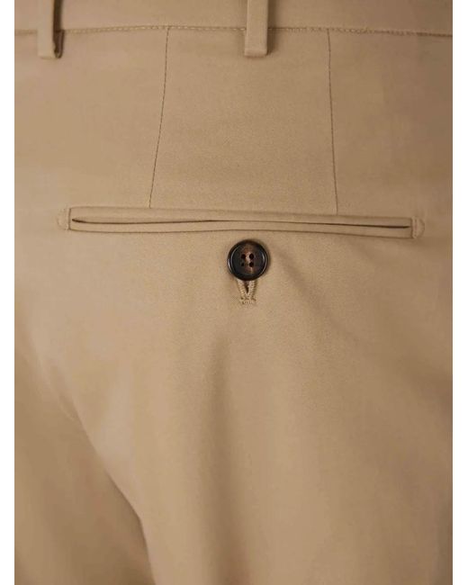 Incotex Natural Pressed-Crease Trousers for men