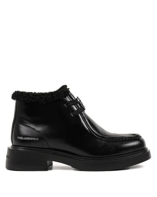 Karl Lagerfeld Black Macie Ankle Boots