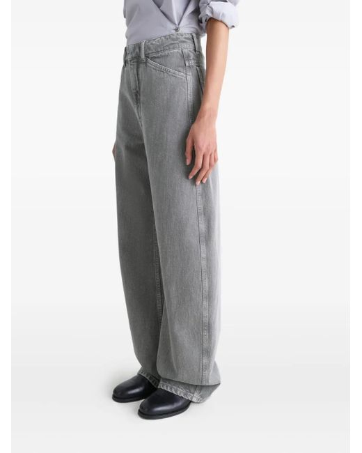 Lemaire Gray High-Waisted Jeans