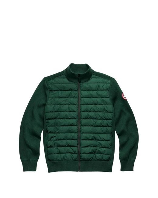 Canada Goose Green Hybridge Bomber Jacket for men