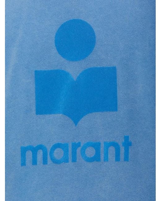 Isabel Marant Blue Mikoy Logo Sweatshirt for men