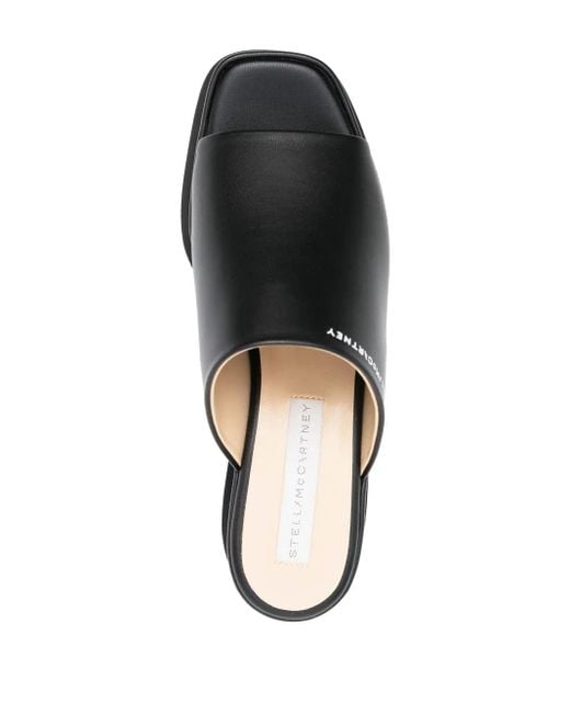 Stella McCartney Black Sneak-elyse 80 Platform Slides - Women's - Rubber/polyurethane