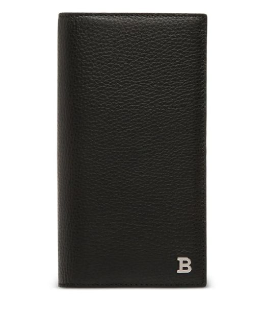 Cartera continental con relieve Bally de hombre de color Black