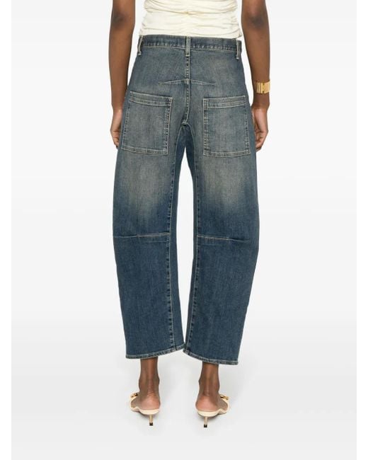 Nili Lotan Blue Shon Pockets Jeans