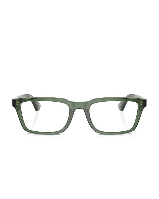 Burberry Green Square-Frame Glasses for men