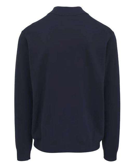 Peter Millar Blue Zip Neck Sweater for men