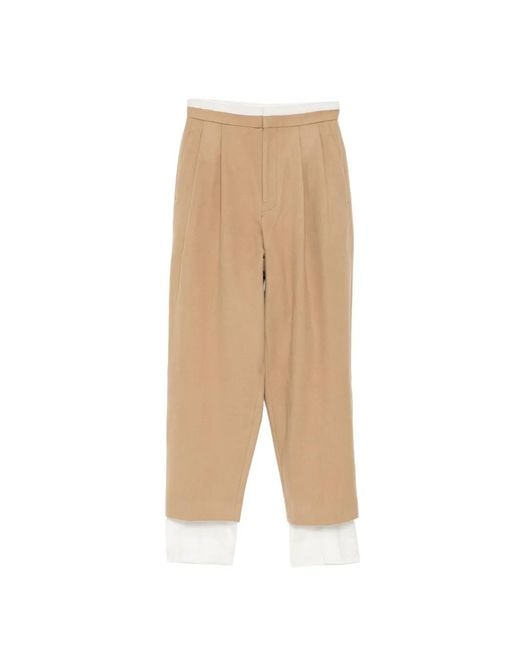 Y's Yohji Yamamoto Natural Wool Layered Trousers