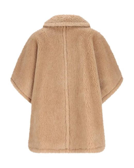 Max Mara Natural Double-Breasted Teddy Jacket