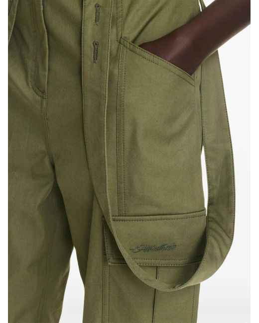 Off-White c/o Virgil Abloh Green Flared Cargo Pants