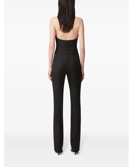 Nina Ricci レースディテール ストレートパンツ Blue