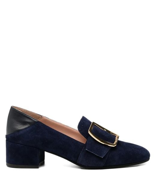 Bally Blue Belted Pumps