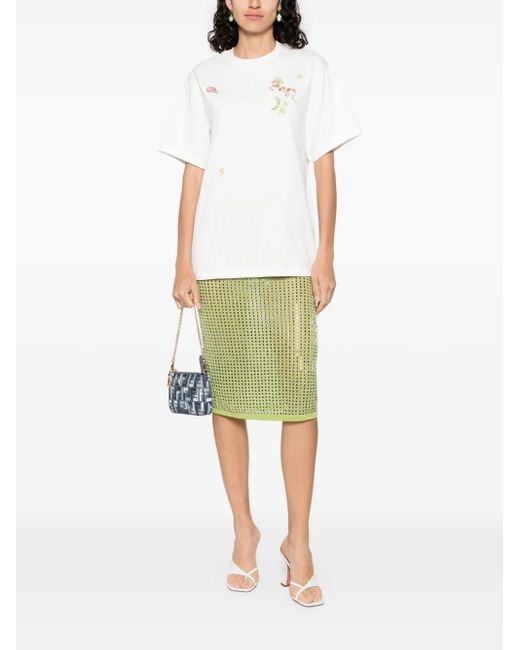 ALÉMAIS White Graphic-Print T-Shirt