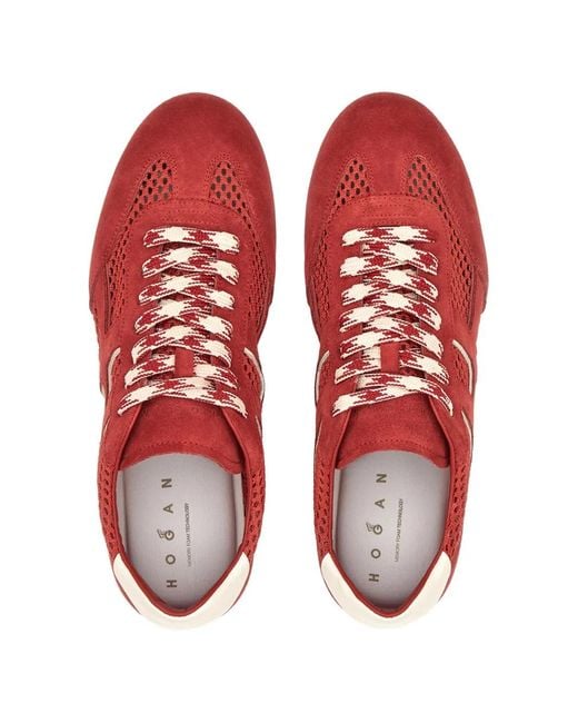 Baskets Olympia Hogan en coloris Red