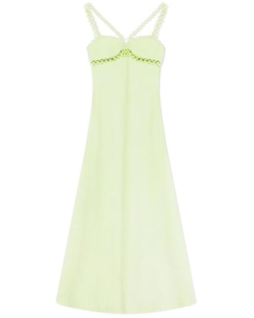 Jonathan Simkhai Green Sevilla Sleeveless Midi Dress