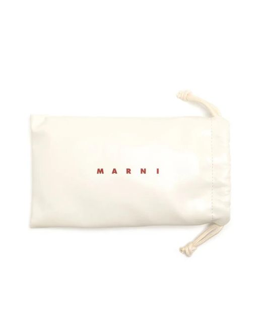 Marni Brown Edku Oval-Frame Sunglasses