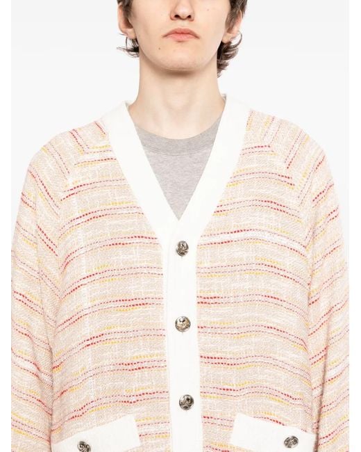 MASTERMIND WORLD Pink Tweed Jacket for men