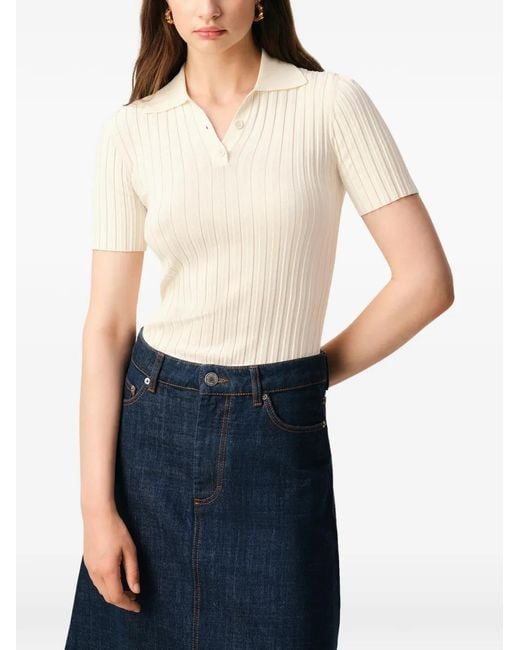 AMI Natural Knit Short Sleeves Polo