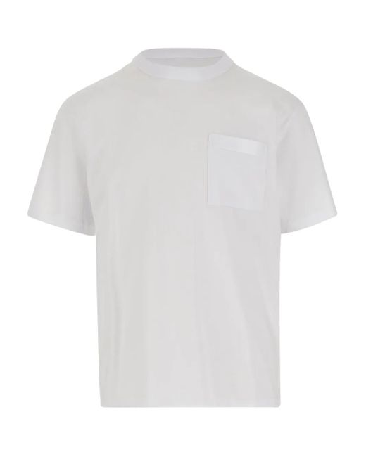 K-Way White Cotton T-Shirt for men