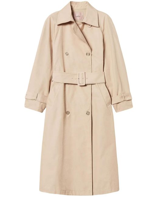 Twinset ダブルトレンチコート Natural