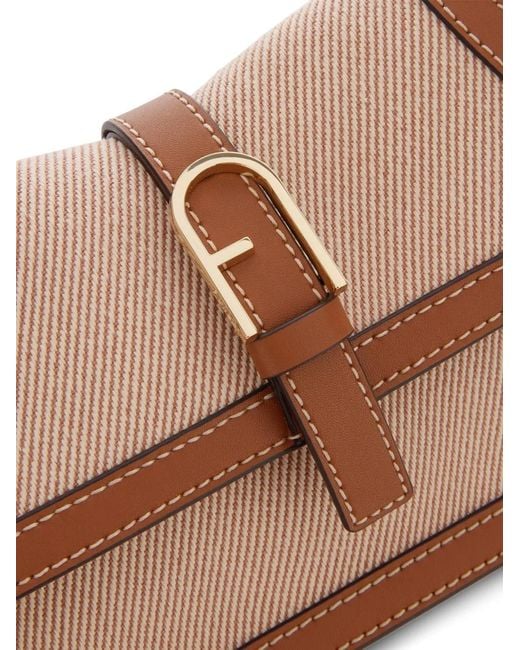Furla Natural Mini Flow Top Handle Tote Bag