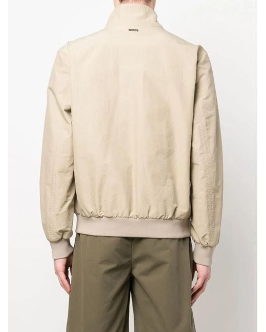 Woolrich Natural Zip-Fastening Bomber Jacket for men