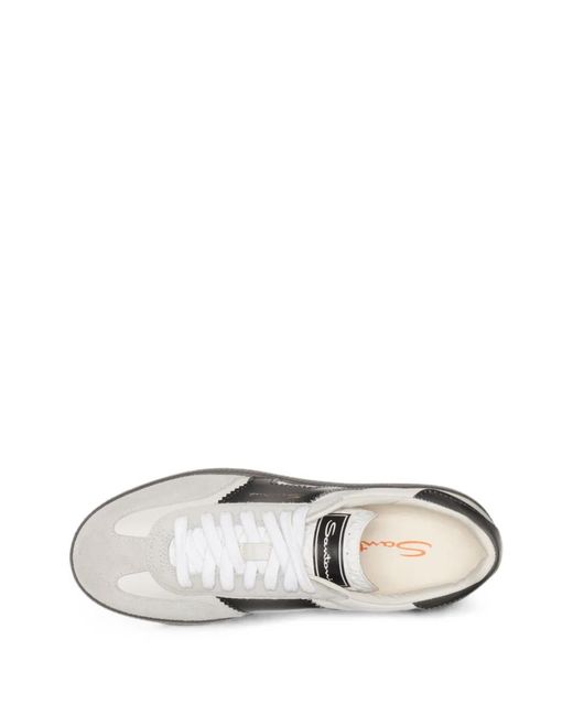 Santoni White Dbs Oly Sneakers