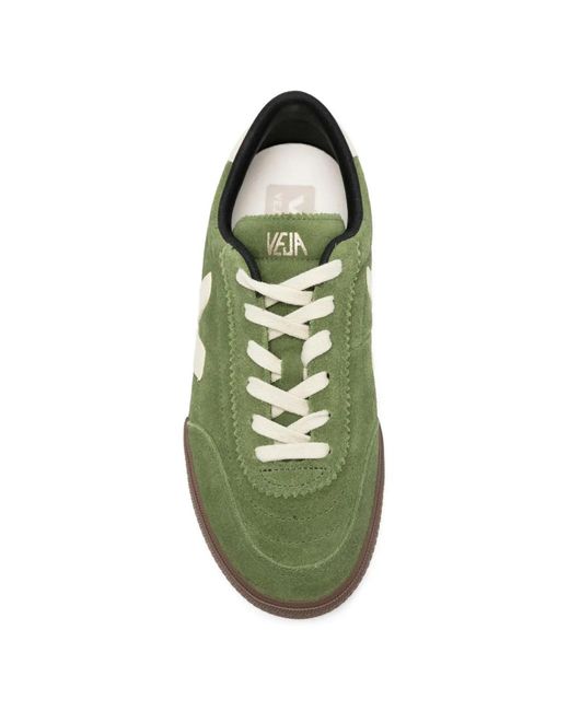 Veja Green Panenka Logo-Patch Sneakers