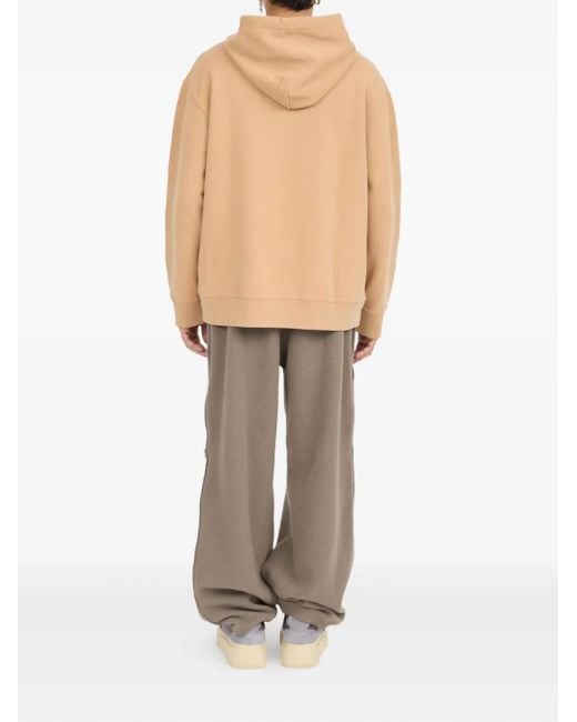 MM6 by Maison Martin Margiela Hoodie Mit Grafischer Stickerei in Natural für Herren