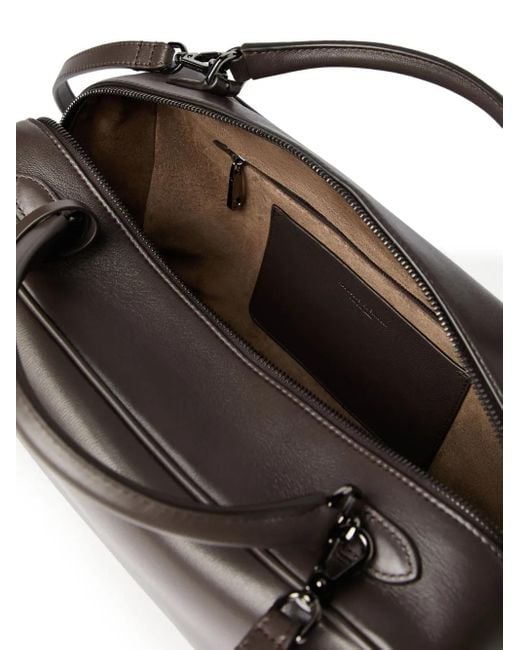 Brunello Cucinelli Boston Explorer ハンドバッグ Black