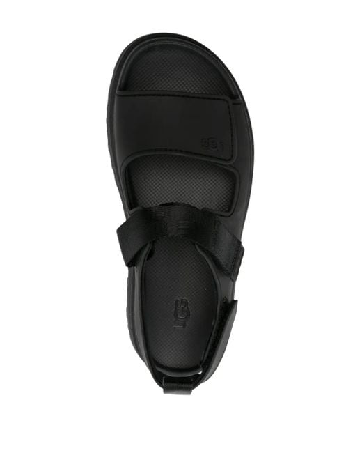 Ugg Black Platform Sandals 'Goldenglow'