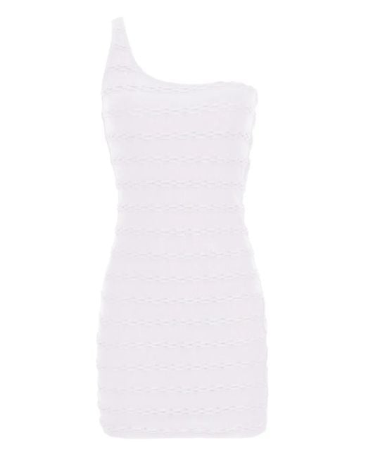 Amir Slama White Einschultriges Kleid