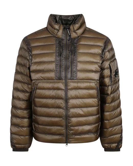 C P Company Gefütterte Jacke Mit Reißverschluss in Brown für Herren