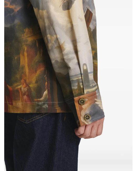 IRINA VOINEA Gray Judgement Day Overshirt for men