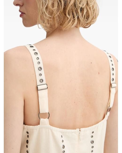 Rag & Bone Natural Aubrey Adjustable-Strap Maxi Dress