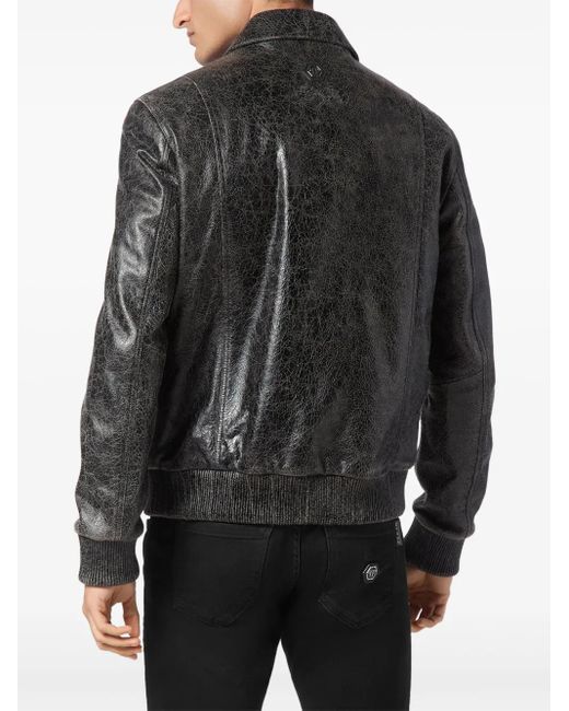 メンズ Philipp Plein Coster ボンバージャケット Black