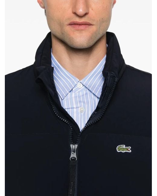 Lacoste Blue Zip Padded Jacket for men