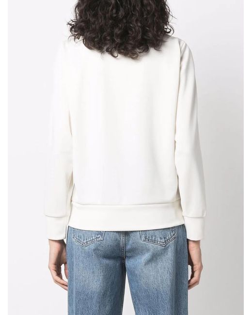 Golden Goose Deluxe Brand White Collar Sequins Embellished Track Jacket