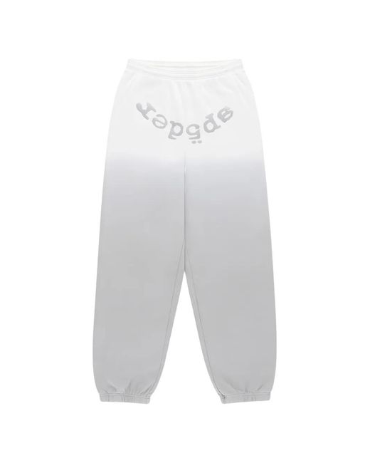 Sp5der White Og Web V2 Ombre Track Pants for men