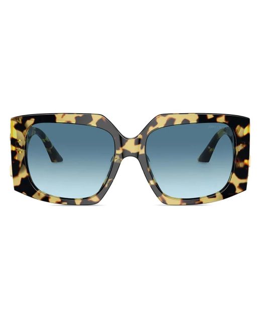 Jimmy Choo Blue Ariana Logo Square Sunglasses
