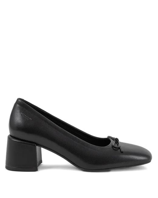 Vagabond Black 55Mm Adison Block-Heel Bow Pumps