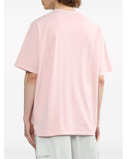 FIVE CM Katoenen T-shirt Met Borduurwerk in het Pink voor heren