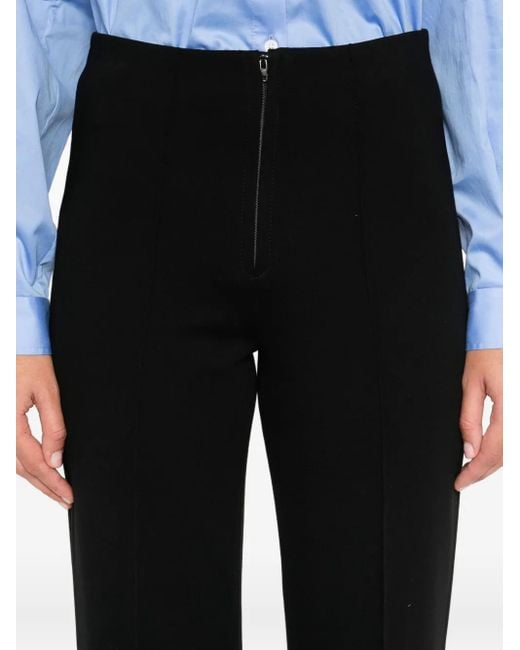 Sandro Flared Broek Met Rits in het Black