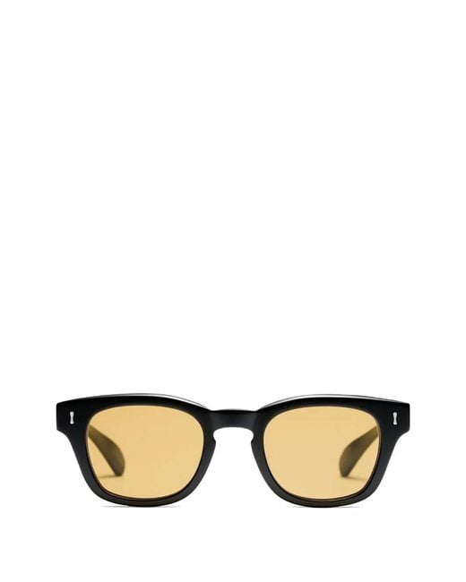 PETER AND MAY Black Superdream Square-Frame Sunglasses