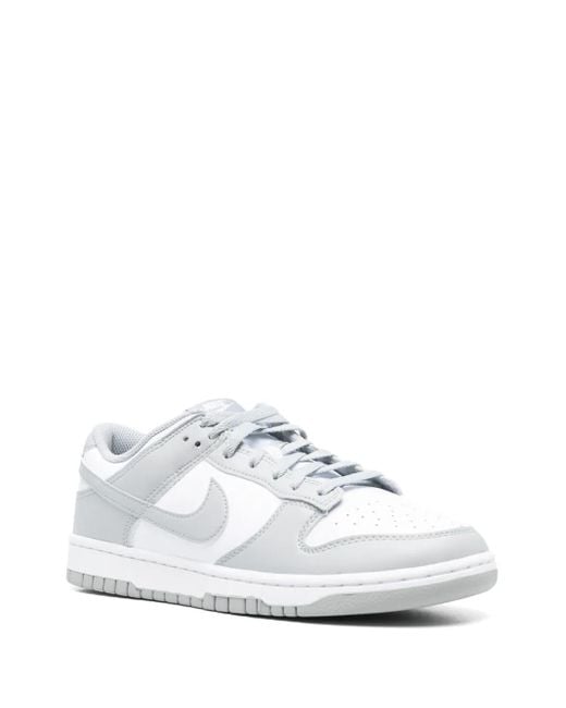 Nike White Dunk Low Sneakers